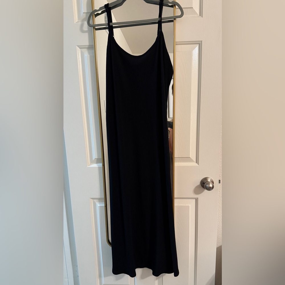 A New Day Black Ribbed Bodycon Maxi Dress